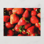 Erdbeeren Postkarte (Vorderseite)