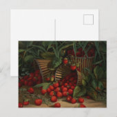 Erdbeeren Postkarte (Vorne/Hinten)