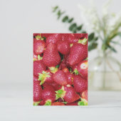 Erdbeeren Postkarte (Stehend Vorderseite)