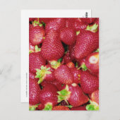 Erdbeeren Postkarte (Vorne/Hinten)