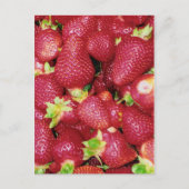 Erdbeeren Postkarte (Vorderseite)