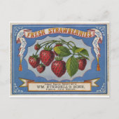 Erdbeeren Postkarte (Vorderseite)