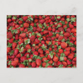 Erdbeeren Postkarte (Vorderseite)