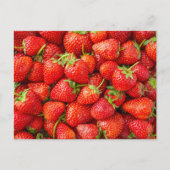 Erdbeeren Postkarte (Vorderseite)