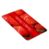 Erdbeeren Premium Magnet (Rechte Seite)