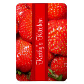 Erdbeeren Premium Magnet (Vertikal)