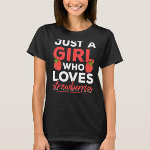 Erdbeeren Red Berry Summer Food Women Girls Str. T-Shirt