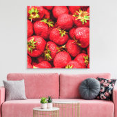 Erdbeeren Red Delicious Erdbeere Leinwanddruck (Insitu (Wohnzimmer))