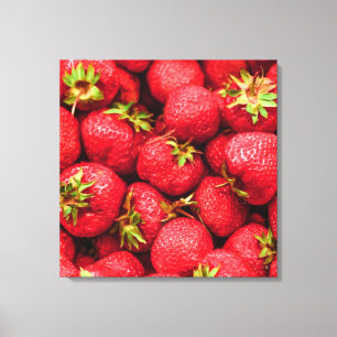 Erdbeeren Red Delicious Erdbeere Leinwanddruck