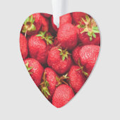 Erdbeeren Red Delicious Erdbeere Ornament (Vorderseite)