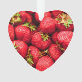 Erdbeeren Red Delicious Erdbeere Ornament (Vorderseite)