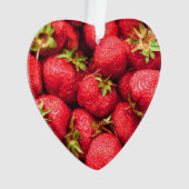 Erdbeeren Red Delicious Erdbeere Ornament (Vorderseite)