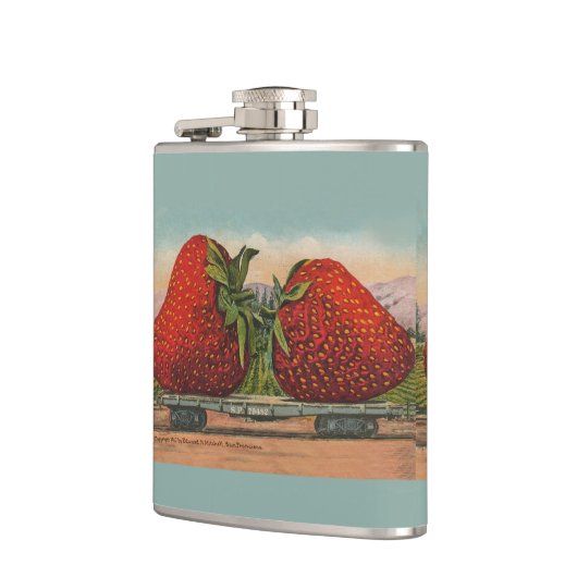 Erdbeeren Riesenalter Fruchtspass Flachmann (Links)