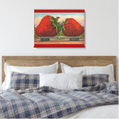 Erdbeeren Riesenalter Fruchtspass Leinwanddruck (Insitu (Schlafzimmer))
