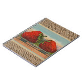 Erdbeeren Riesenalter Fruchtspass Notizblock (Linke Seite)