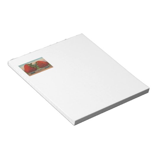 Erdbeeren Riesenalter Fruchtspass Notizblock (angewinkelt)