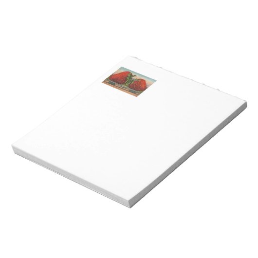 Erdbeeren Riesenalter Fruchtspass Notizblock (Rotiert)