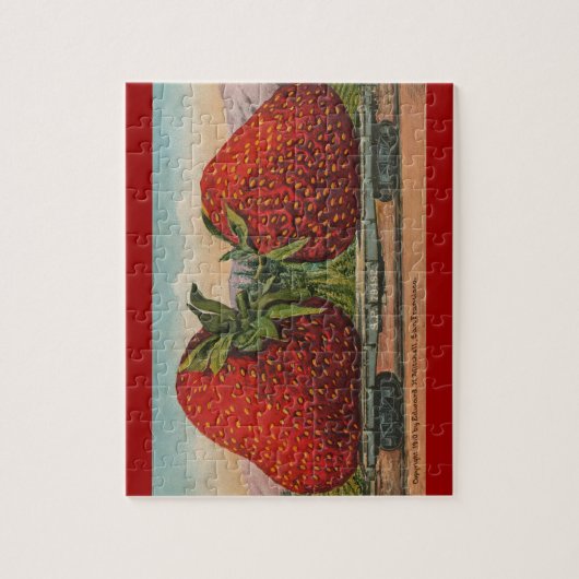 Erdbeeren Riesenalter Fruchtspass Puzzle (Vertikal)