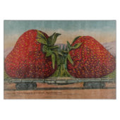 Erdbeeren Riesenalter Fruchtspass Schneidebrett (Vorderseite)