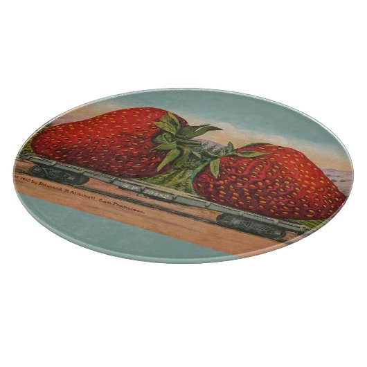 Erdbeeren Riesenalter Fruchtspass Schneidebrett (Ecke)