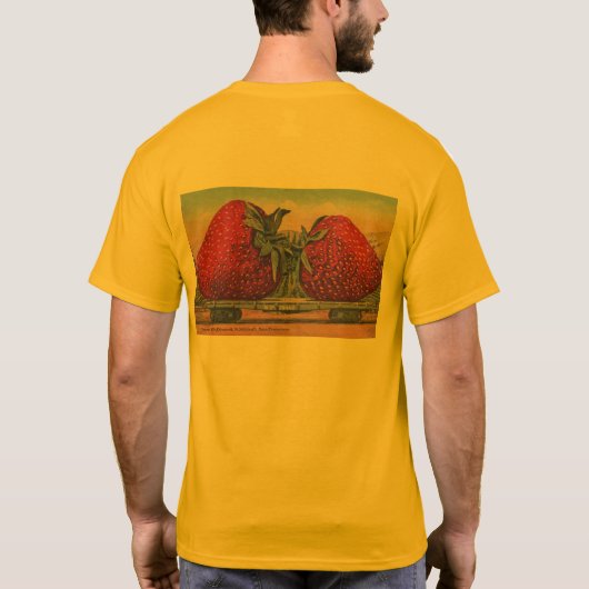 Erdbeeren Riesenalter Fruchtspass T-Shirt (Rückseite)