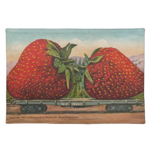 Erdbeeren Riesenalter Fruchtspass Tischset