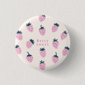 Erdbeeren rosa button (Vorderseite)