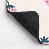 Erdbeeren rosa mousepad (Ecke)