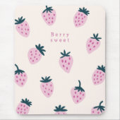 Erdbeeren rosa mousepad (Vorne)