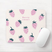 Erdbeeren rosa mousepad (Mit Mouse)