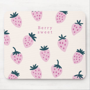 Erdbeeren rosa mousepad