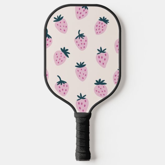 Erdbeeren rosa pickleball schläger (Vorderseite)