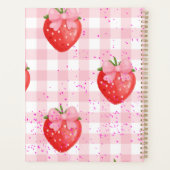 Erdbeeren rot und rosa Schleifen Planer (Rückseite)