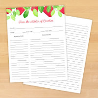 Erdbeeren Rote Beere Rezeptkarte Binder Einsatz