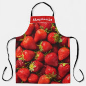 Erdbeeren Rote Beeren Frisches Obst Personalisiert Schürze (Vorderseite)