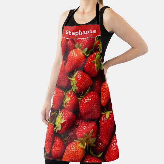 Erdbeeren Rote Beeren Frisches Obst Personalisiert Schürze (InSitu)