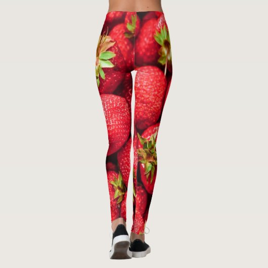 Erdbeeren Rote delbeere Leggings (Rückseite)