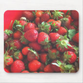Erdbeeren Rotes Foto Mousepad (Vorne)
