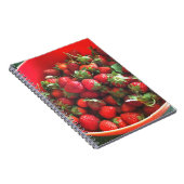Erdbeeren Rotes Foto Notizblock (Rechte Seite)