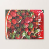 Erdbeeren Rotes Obst Foto Sommerspass Puzzle (Horizontal)