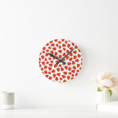 Erdbeeren Runde Wanduhr (Zuhause)