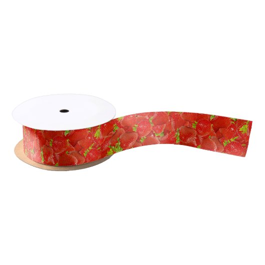 Erdbeeren Satinband (Spule)
