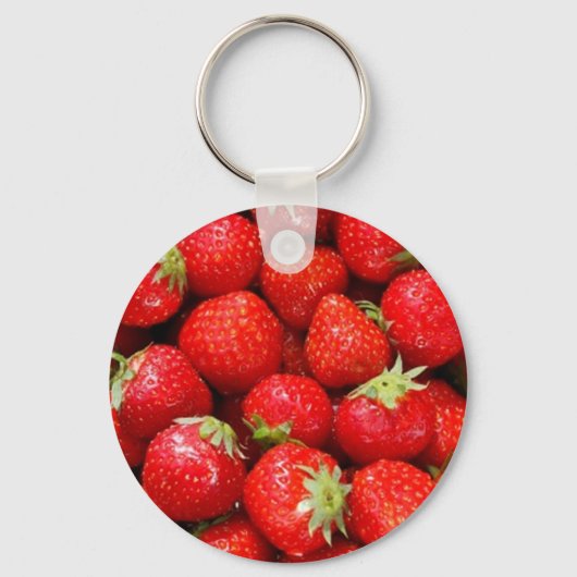 Erdbeeren Schlüsselanhänger (Vorderseite)