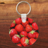 Erdbeeren Schlüsselanhänger (Vorderseite)