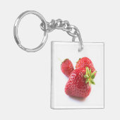 Erdbeeren Schlüsselanhänger (Vorderseite links)