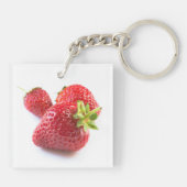 Erdbeeren Schlüsselanhänger (Rückseite)
