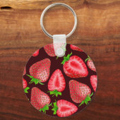 Erdbeeren Schlüsselanhänger (Vorderseite)