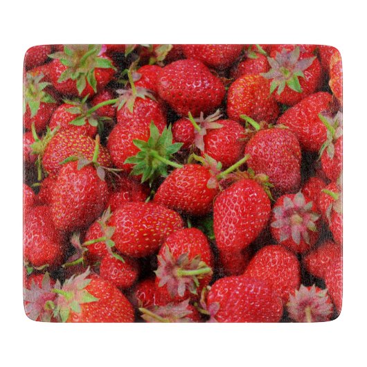 Erdbeeren Schneidebrett (Vorderseite)