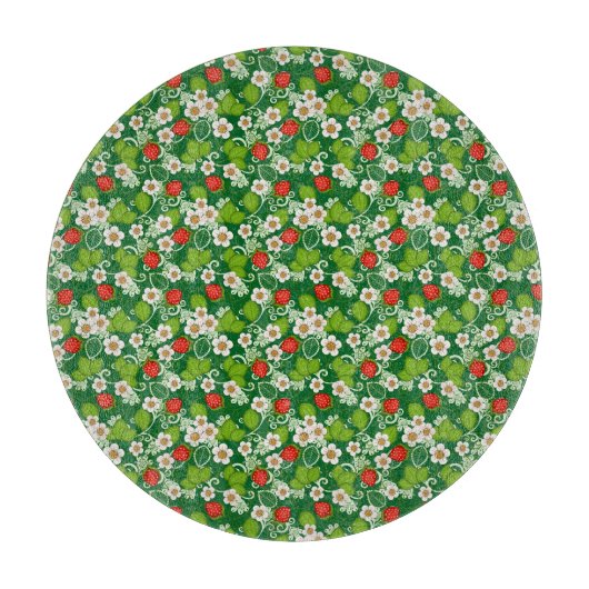 Erdbeeren Schneidebrett (Vorderseite)