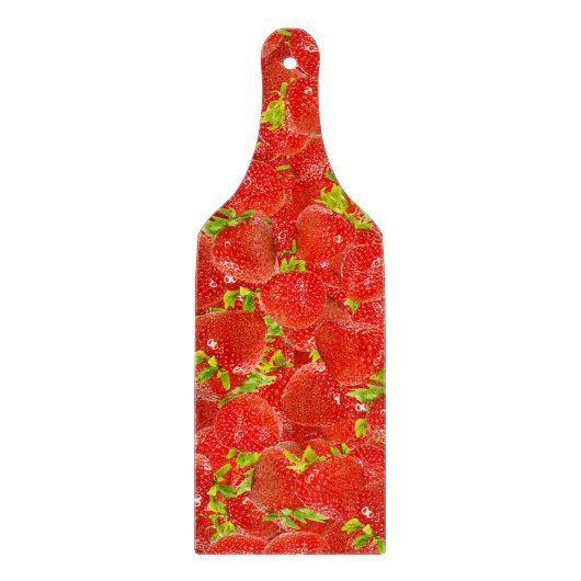 Erdbeeren Schneidebrett (Vorderseite)